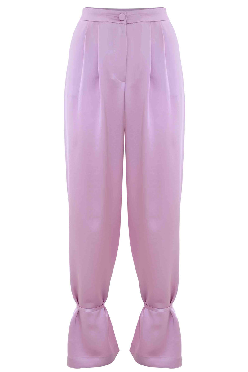 Trousers with pleats and ankle ties - Trousers DAMIANO