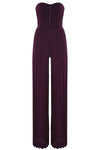 Shimmering viscose jumpsuit with pleated trousers - Jumpsuit GIGLIOLA