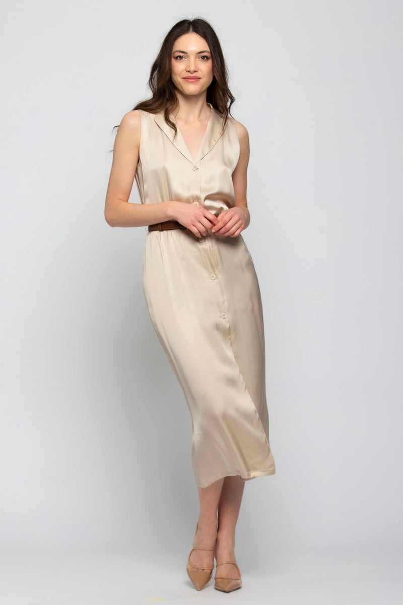 Long buttoned dress - Dress LASANG