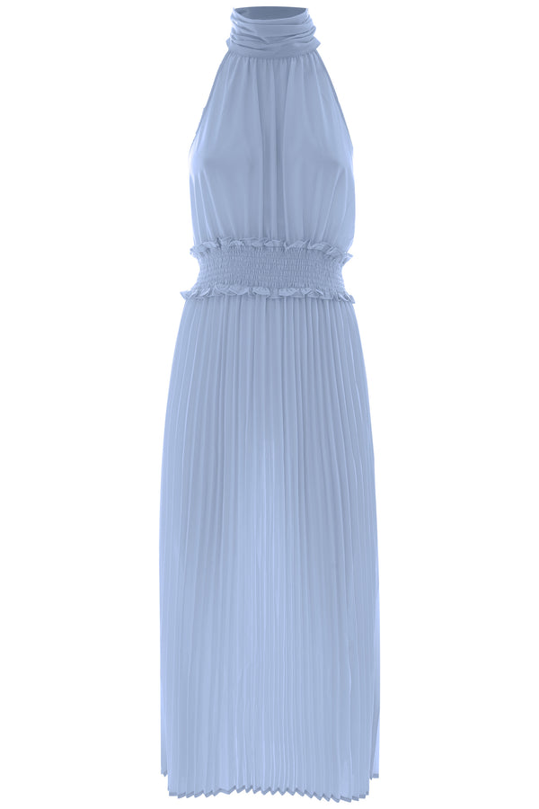 Long dress with a gathered waist - Dress LEWELL