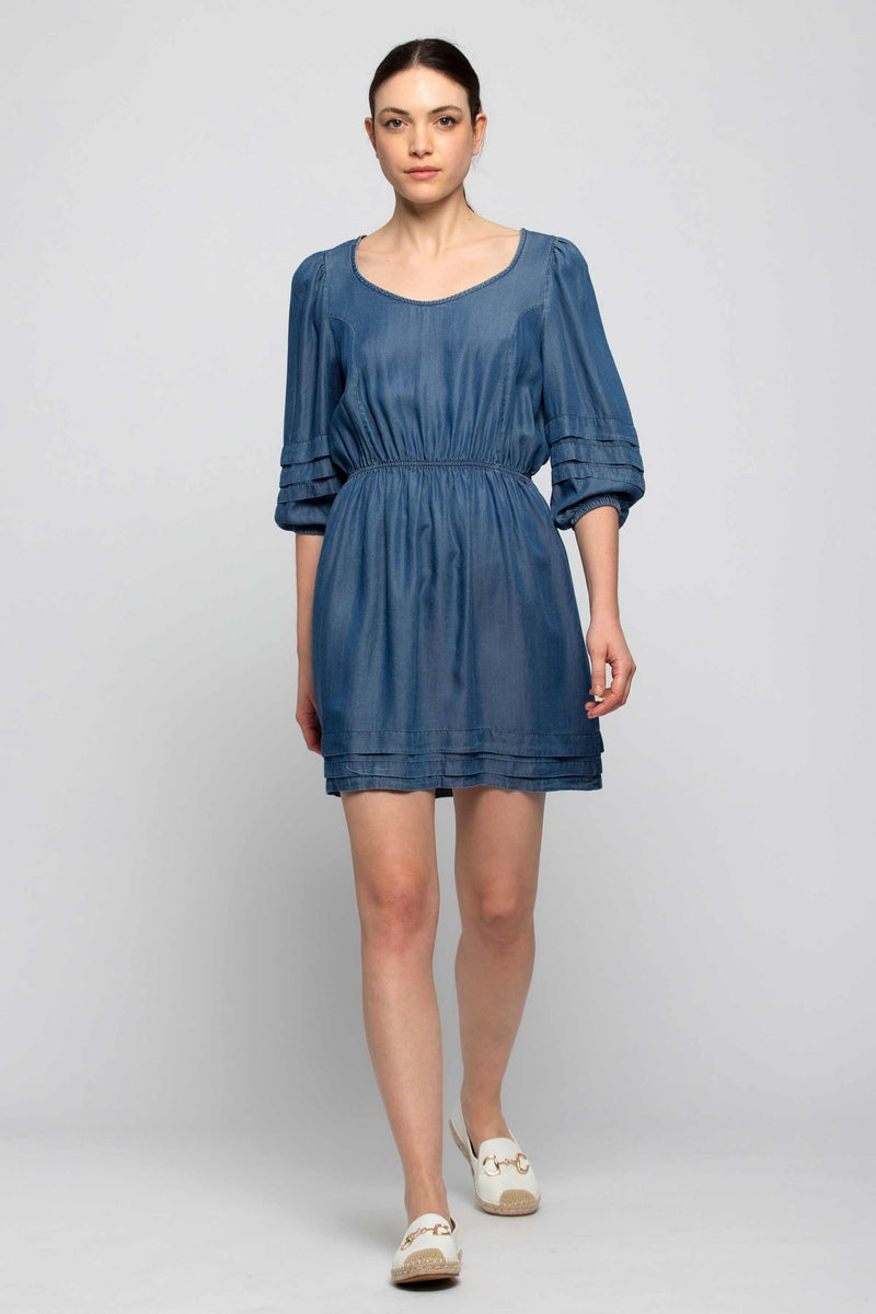 Cotton and elastane mini dress - Dress BITMUR