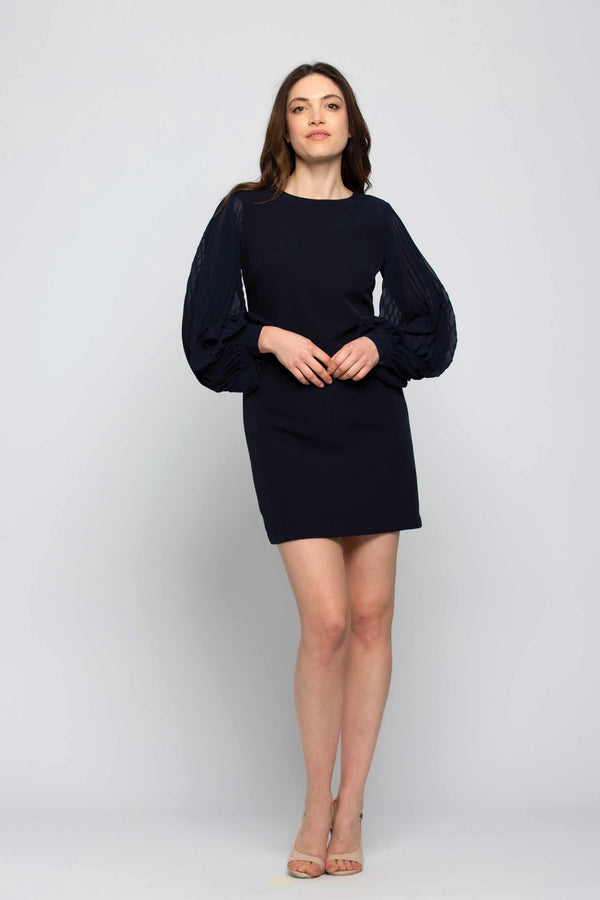 Loose dress with pleated sleeves - Dress FENNAN