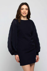Loose dress with pleated sleeves - Dress FENNAN