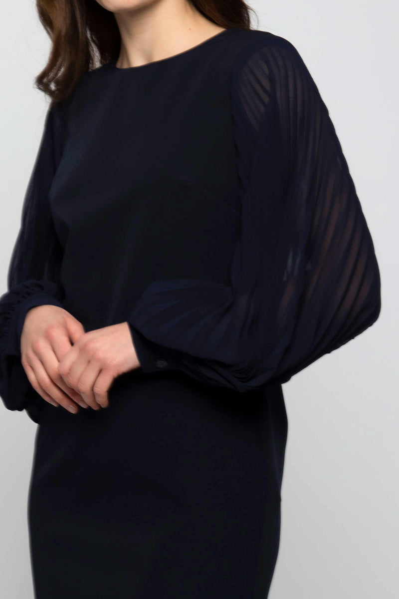 Loose dress with pleated sleeves - Dress FENNAN