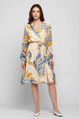 Patterned wrap dress - Dress ORINANA
