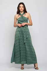 Long geometric print dress - Dress DALERR