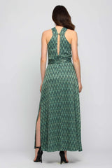 Long geometric print dress - Dress DALERR