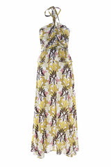 Long floral viscose dress - Dress LOSAMOR