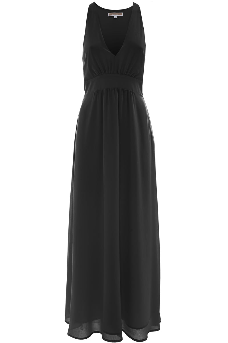 Robe longue avec col en V - Robe MAEALLE
