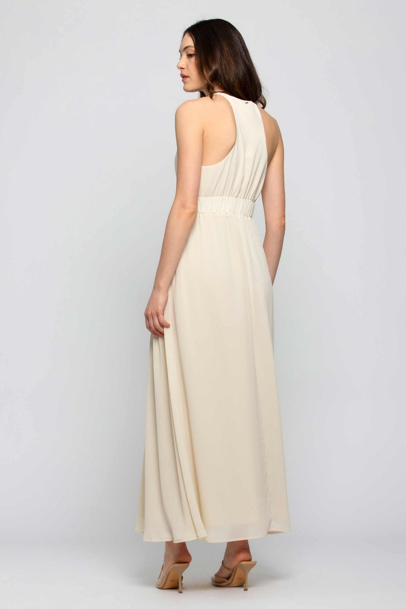 Robe longue avec col en V - Robe MAEALLE