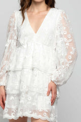 Romantic lace dress - Dress YUXI