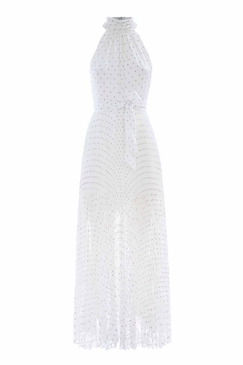 Elegant polka dot dress - Dress YUGLON