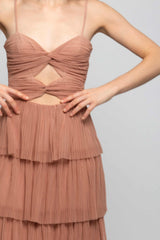 Long ruffle dress - Dress FEYITH