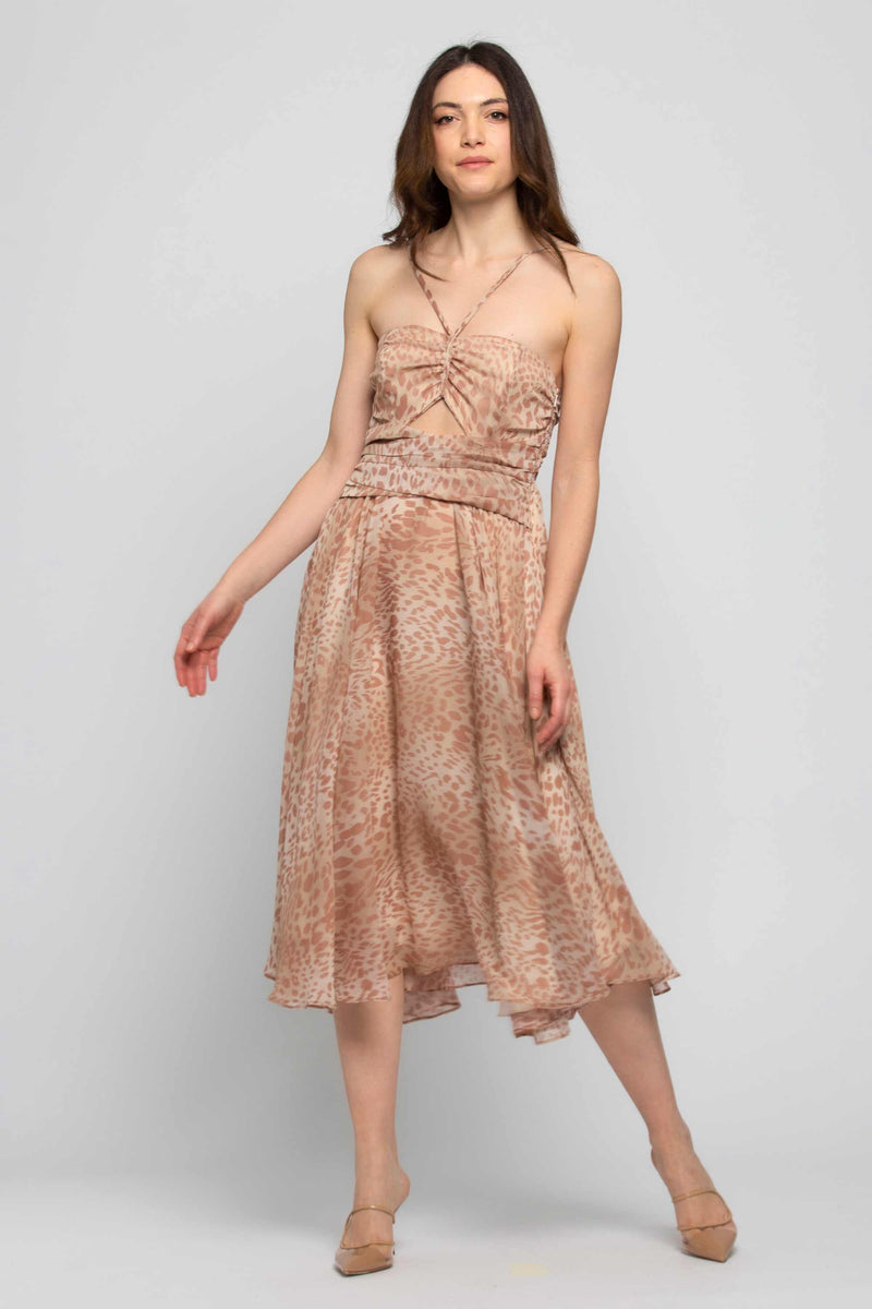 Abito con stampa animalier - Abito BRAXIC