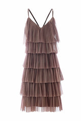 Pleated ruffle dress from the Gold Collection - Dress BRENELL