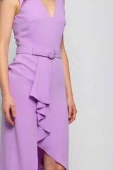 Draped midi dress - Dress CALATH