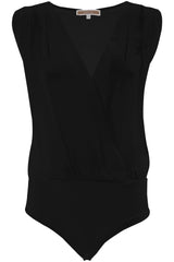 Viscose blouse with a crossover neckline - Blouse GAYLAR