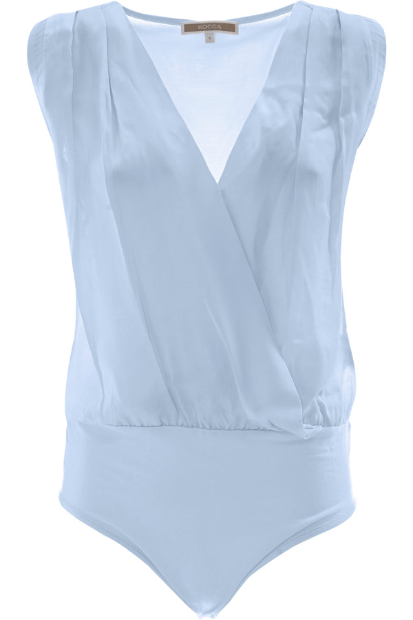Viscose blouse with a crossover neckline - Blouse GAYLAR