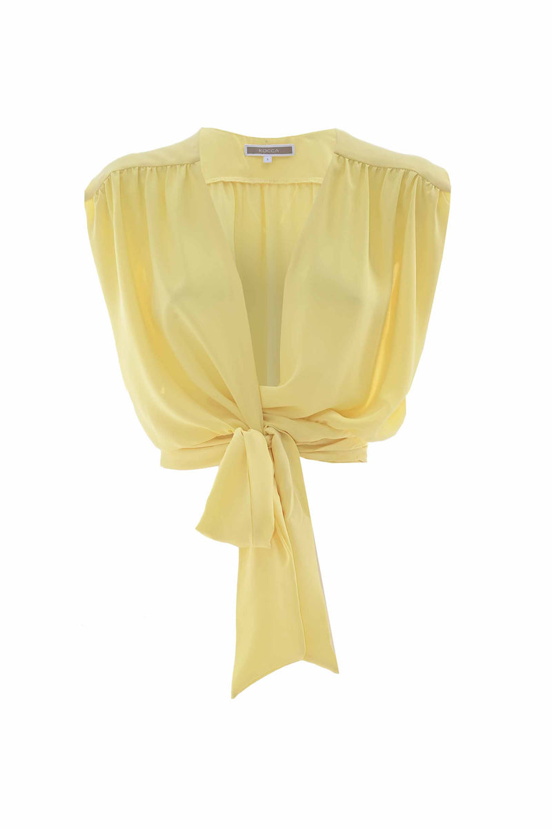 Chemisier court avec nœud - Blouse VILWEN