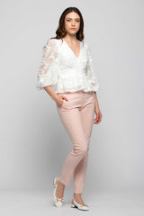 Chemisier en dentelle fleurie - Blouse YUXANNE