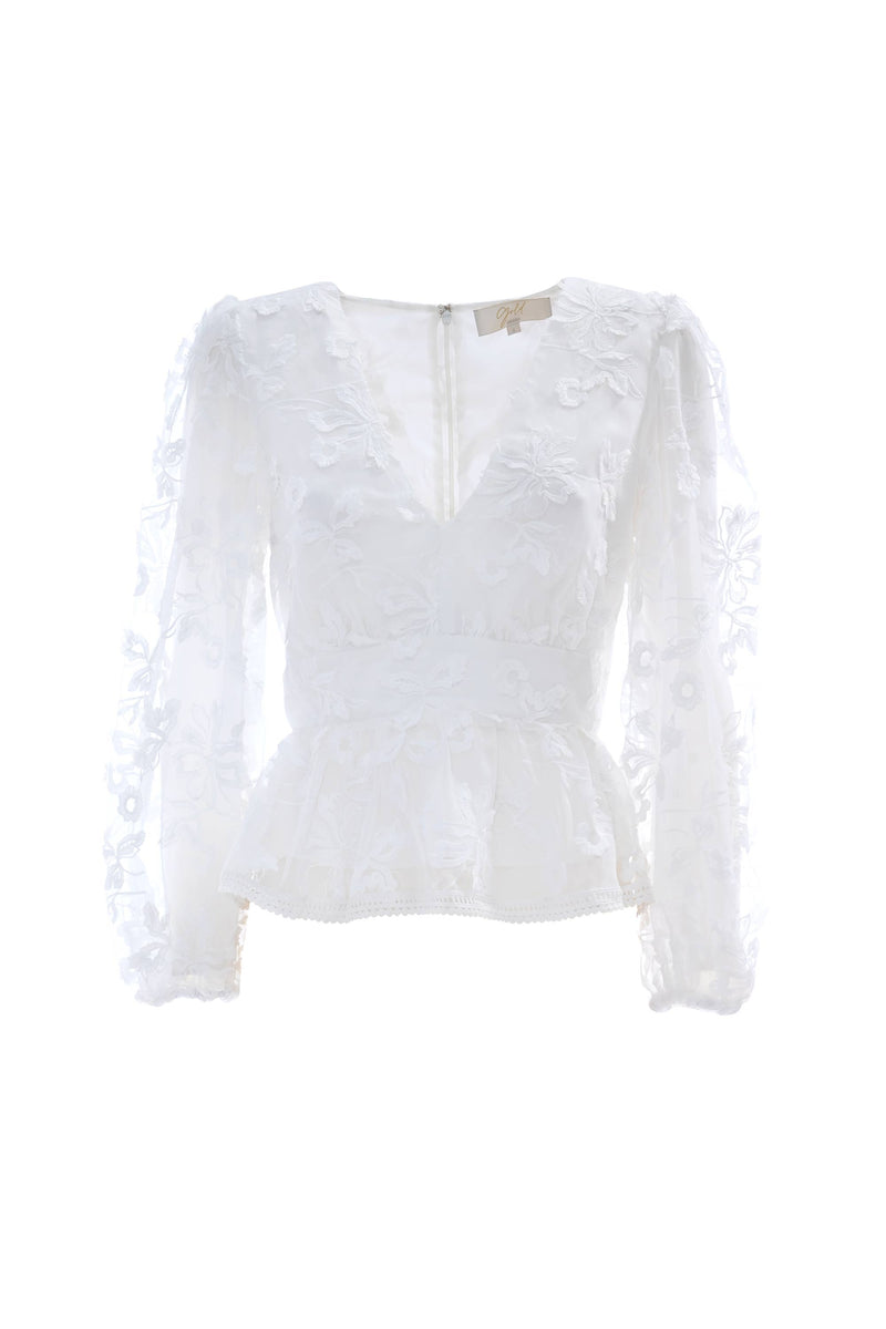 Floral lace blouse - Blouse YUXANNE