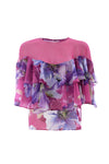 Chemisier motif floral à volants - Blouse CIRATH