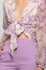 Floral blouse from the Gold Collection - Blouse BUDDAE