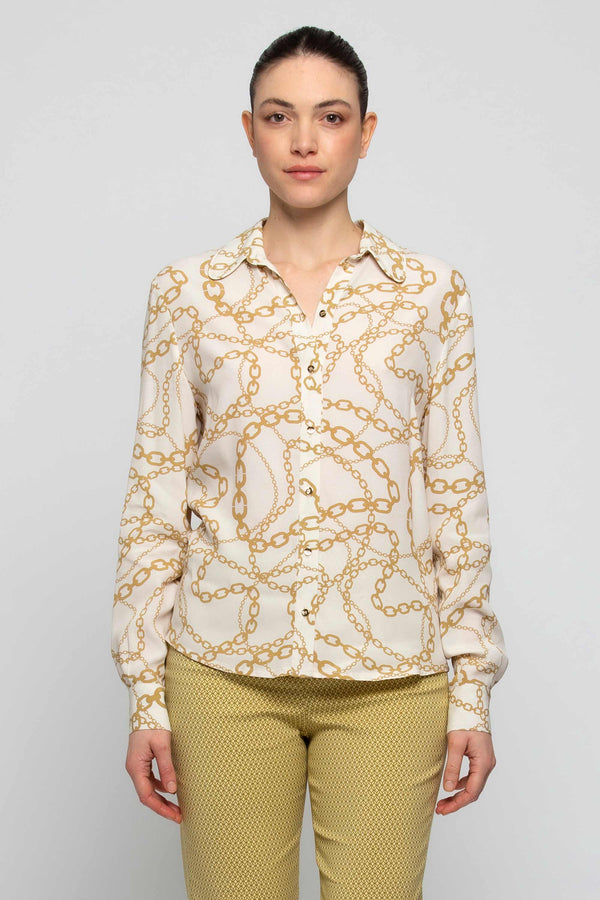 Camicia fantasia in viscosa - Camicia OKASUMI