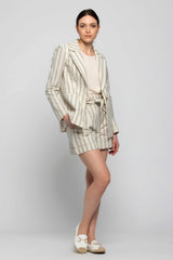 Giacca con fantasia a righe - Giacca OKANAO
