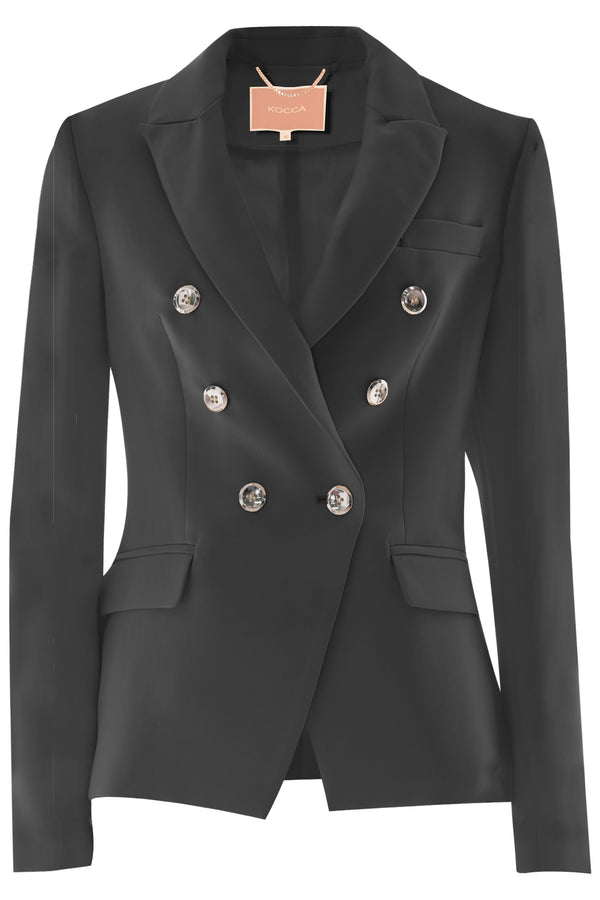 Double-breasted blazer with golden buttons - Jacket SAKURA