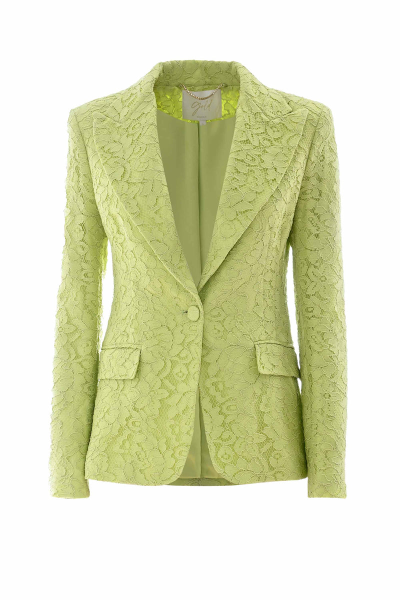 Cotton jacket with lace details - Jacket JAYSA