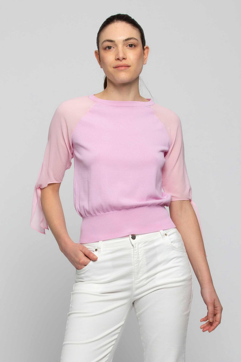 Viscose crew neck jumper - Sweater AHMAN