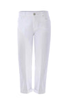 Pantalone in cotone con risvolto - Pantalone Color GRANT
