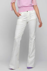 Flared cotton trousers - Color Trousers GRAZIA