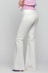 Flared cotton trousers - Color Trousers GRAZIA
