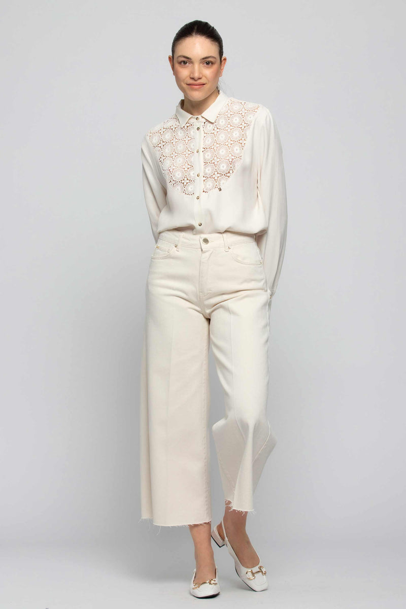 Cotton culottes - Color Trousers OLAIT
