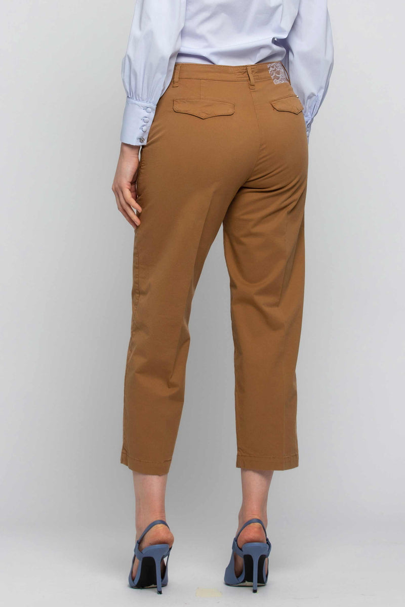 Pantaloni in cotone dal taglio ampio - Pantalone Color DELALL