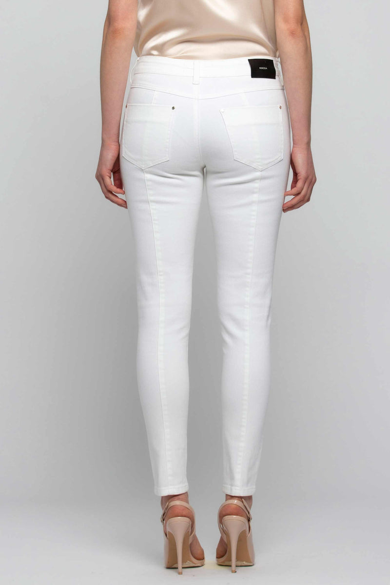 Ripped cotton trousers - Color Trousers GEWANN