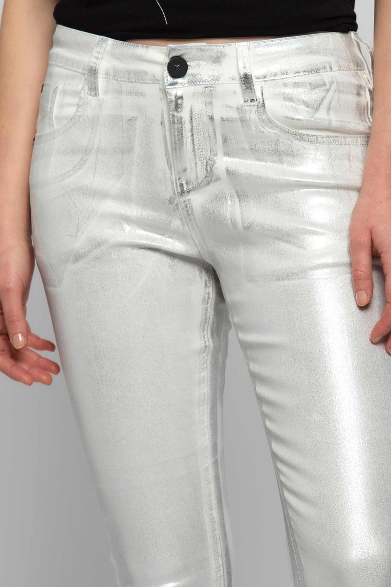 Pantaloni skinny effetto shiny - Pantalone Color GWENURA
