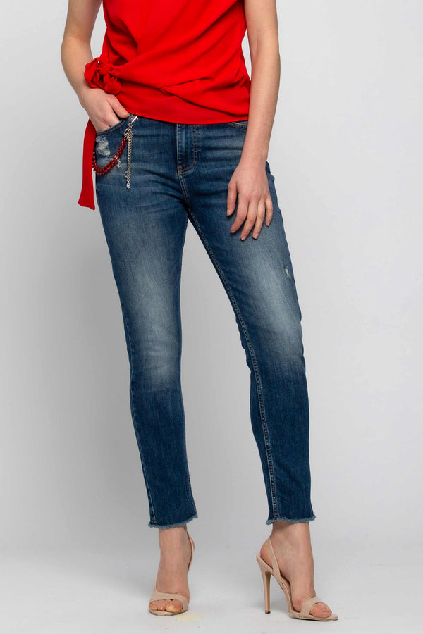 Jeans con catena - Pantalone Denim AKIMOTO