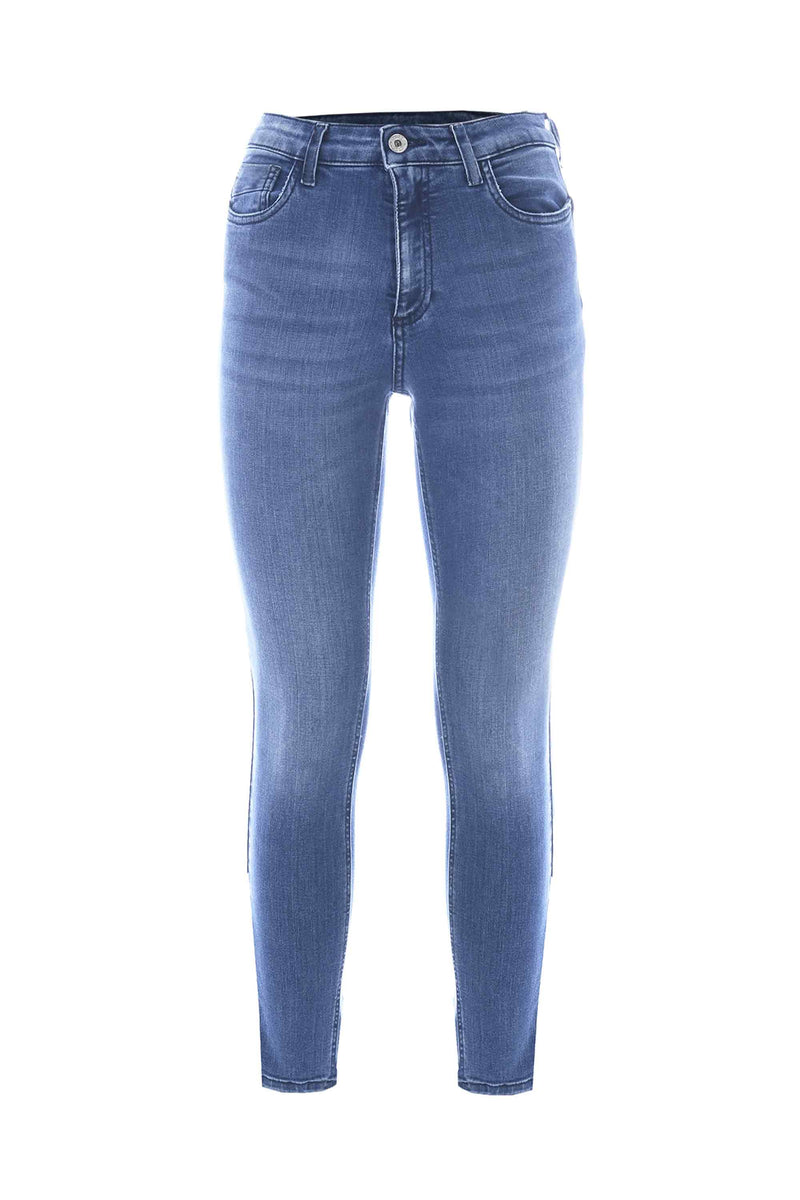 High-waisted skinny jeans - Denim trousers BACKUP
