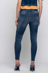 Jeans skinny vita media - Pantalone Denim BACKUP