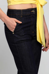 Jeans straight a vita alta - Pantalone Denim DELALL