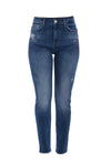 Pantalon slim en denim et coton - Pantalons Denim AKIMOTO