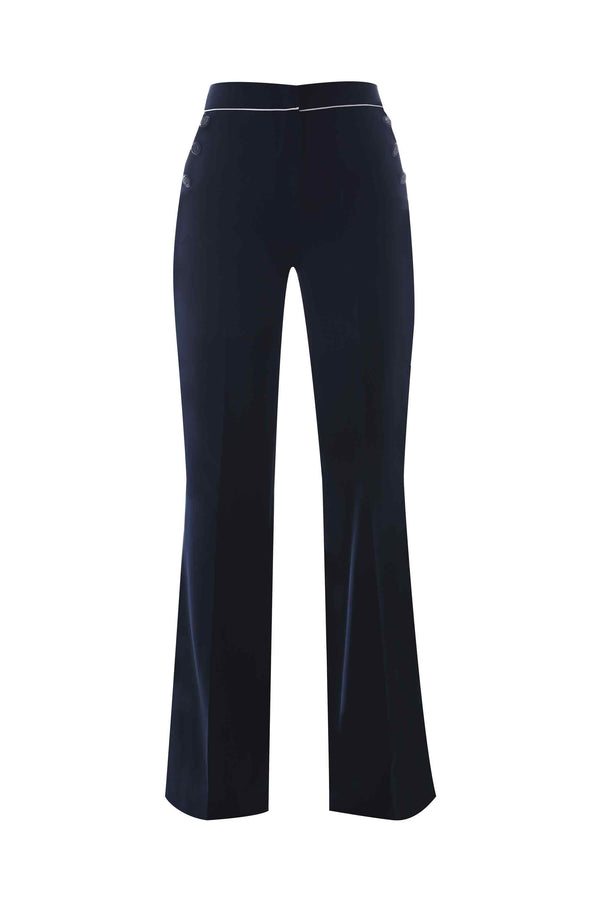 Flared belted trousers - Fashion trousers MINILL