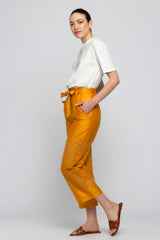 Belted paperbag trousers - Fashion trousers TANNIR