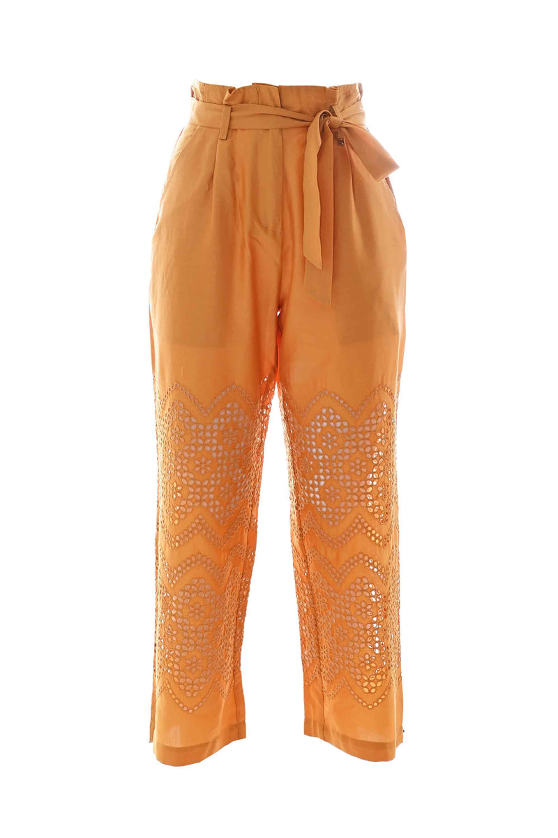 Belted paperbag trousers - Fashion trousers TANNIR