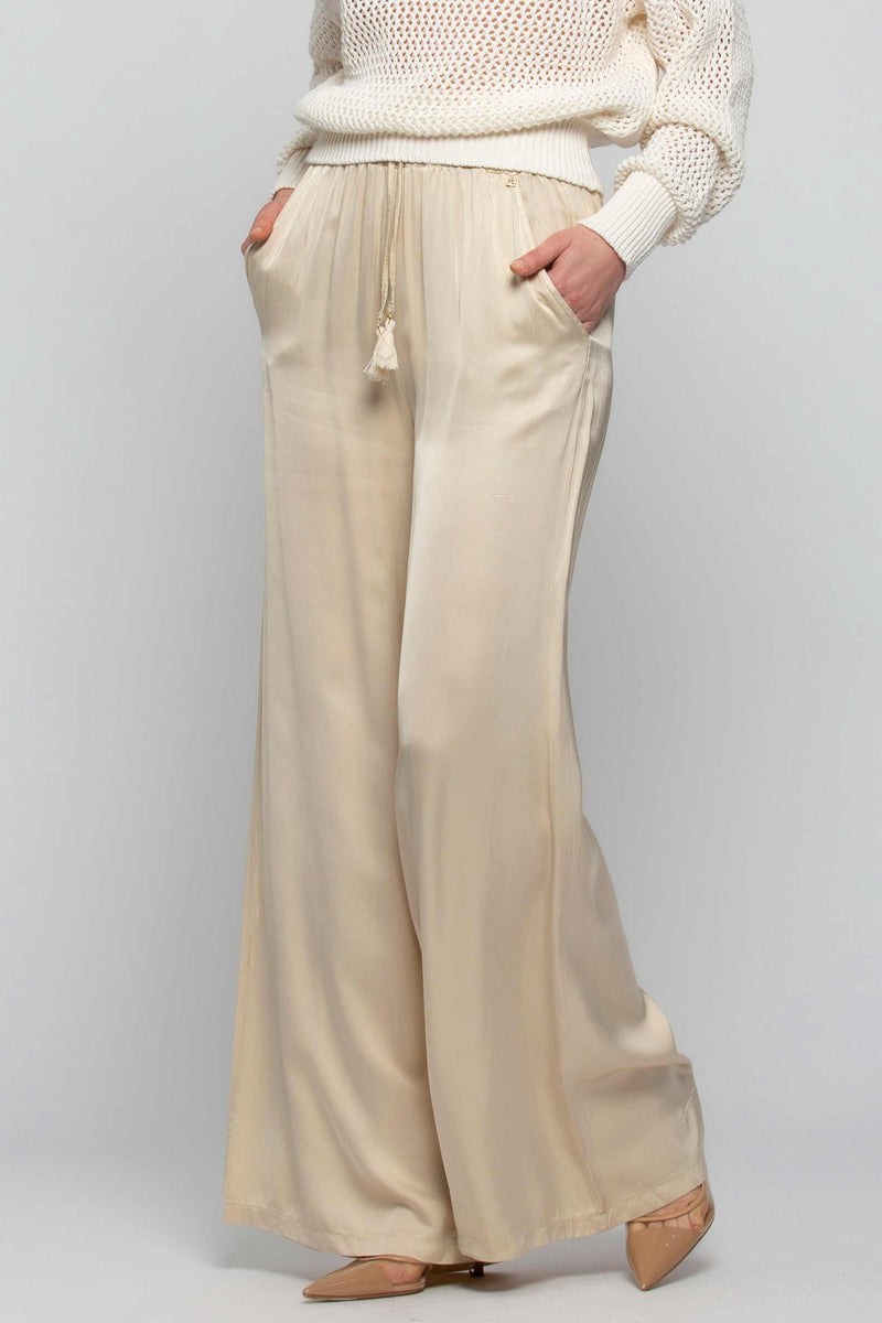 Drawstring palazzo pants - Fashion trousers TIRDOLEN