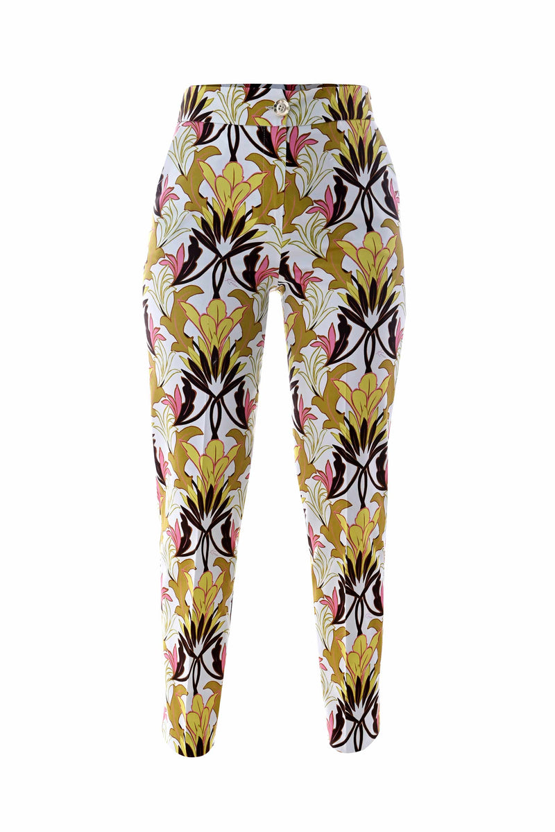 Patterned cotton trousers - Trousers LYRIC