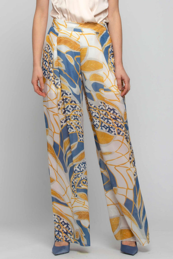 Patterned flared trousers - Trousers BAJURI